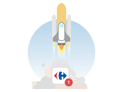Update app icon launch nasa rocket space spaceship take off update