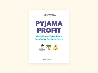 Pyjama Profit cover book book cover bookcover design typography