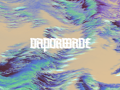 Vaporwave abstract colors design experiment glitch glitchart illustration original art pixel pixelsort poster typography vaporwave xuxoe