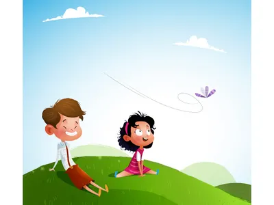 Summer Day1 character childhood children concept illustration kid summer vacation vector