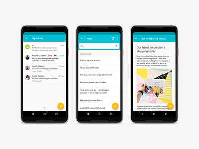 Android Help Center android app android app design article design design fab google pixel list material design material ui mobile search bar search box