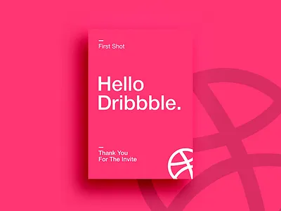 Hello Dribbble dribbble invite