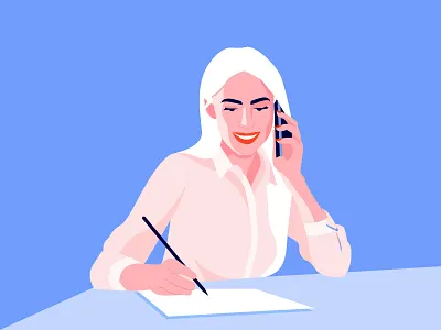 .Call busines call call center callcenter chat conversation illistration illustraion mobile phone vector woman