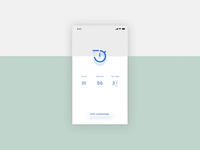 Countdown Timer app countdowntimer dailyui illustration inspiration inspire interface logo mobile screen ui web