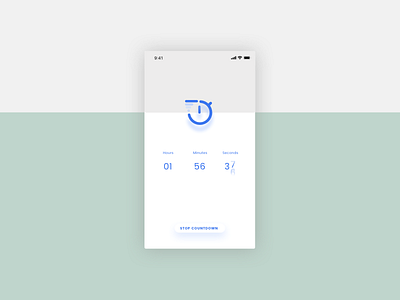Countdown Timer app countdowntimer dailyui illustration inspiration inspire interface logo mobile screen ui web