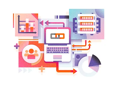 Illustrations - homepage icon illustration themissinglink tolstovbrand vector