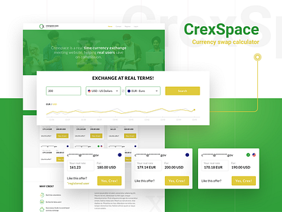 CrexSpace application currency dashboard design exchange illustration landing page sketch sketch app sketchapp stx stxnext ui user experience user interface ux wallet webdesign