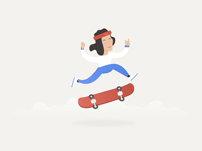 Sk8er figma illustration illustration design kickflip skateboard skater skaters