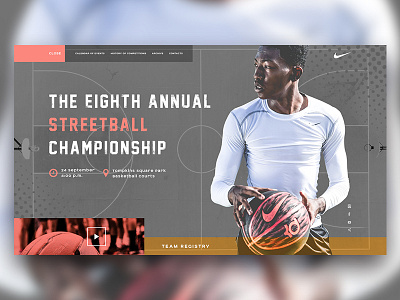 Streetball. Web concept belarus brest concept design dribbble inache main minsk site ui ui ux ux we design web web adobe web ui design webdesign