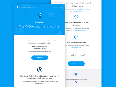 Emailer alumni email template emailer iconography illustration user experience user interface web welhamgirlsalumni