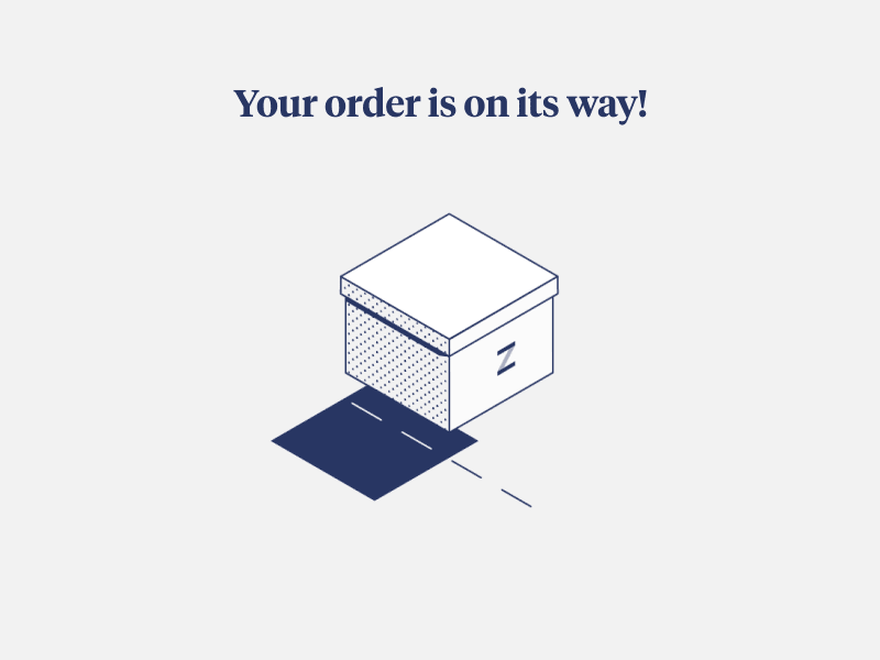 Order Confirmation animation app gif illustration ui ux