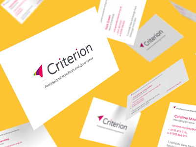 Criterion Business Card brand branding busines card ci corporate corporate branding corporate business card design icon logo print