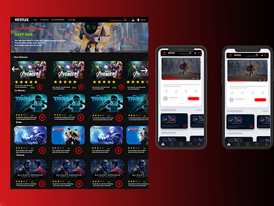 Netflix Mobile @materialup app appareldesign creative materialdesign mobile app design netflix stream webdesigner