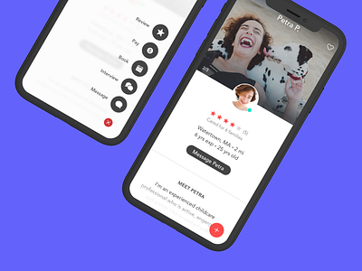 Caregiver Profiles android app avatar care.com fab ios mobile profile ui