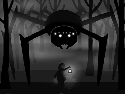 Spider Forest art design illustration