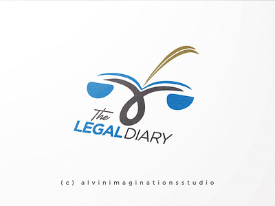 Legal Diary branding design illustraor law legal logo vector