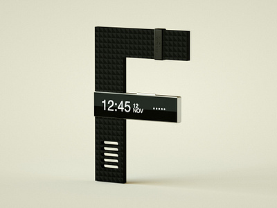 F Fitbit - 36days Electronics 3d animation art c4d cgi cinema 4d design motion