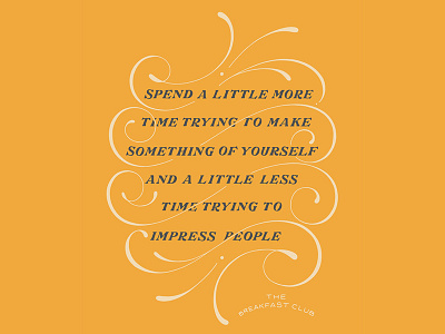 Make More of Yourself flourish handlettering handtype lettering quote script serif type typography