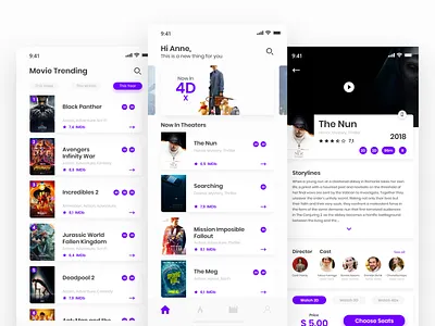 Cinema Booking Apps apps apps design booking booking app cinema film interaction interaction design mobile app movie movie app tickets trending ui ui ux ui design ux