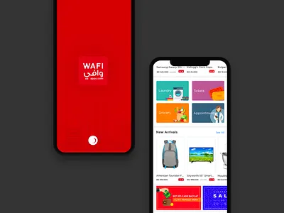 Online Shopping illustration loader mobile app onboarding shopping app splash ux