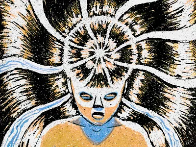 Gig Poster Illustration graphic design illustration penandink prismacolor