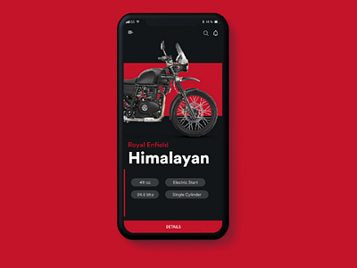 Motorbike App UI design.