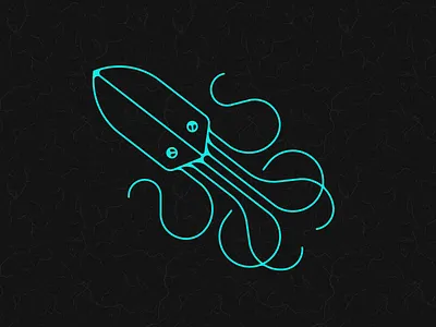 Squid, I guess. alien aliens creepy design hydra illustration minimalistic octopus squid
