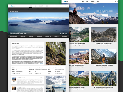 Trail Trekker design fitness hiking outdoors product product design seattle ui ui design vancouver web design