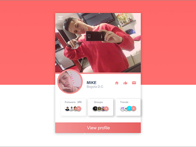 Daily UI #006 User Profile app design ui ux web