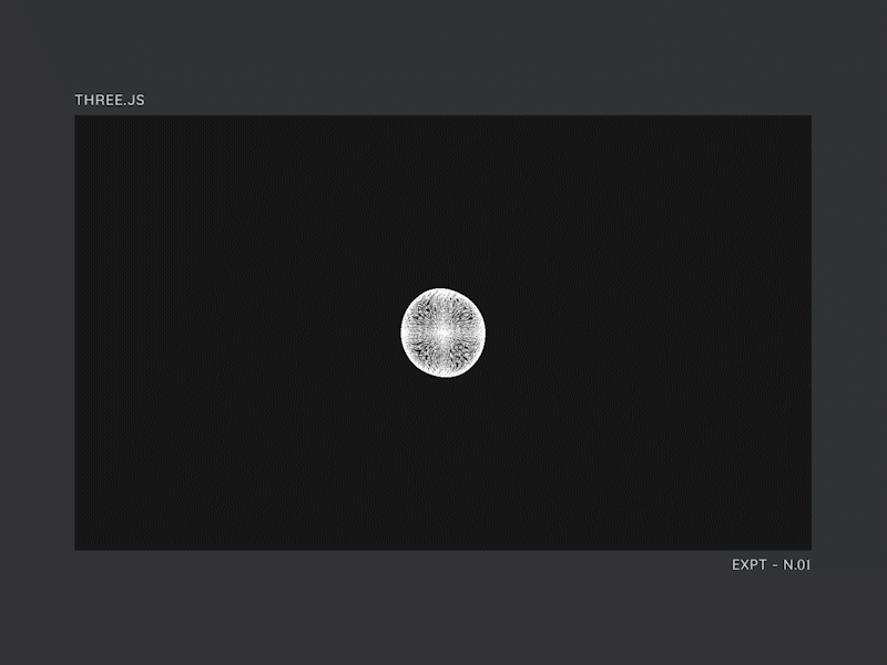 Inhale, exhale animation app design experiement gif javascript animation particle particle animation particles three.js typography web web design