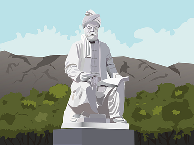 Ferdowsi adobe design dribbble ferdowsi illustration illustrator statues