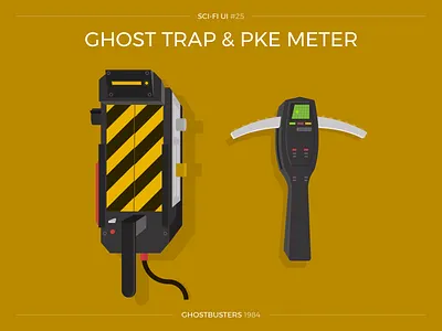 Sci-Fi UI #25 - Ghost Trap and PKE Meter futuristic ghost trap ghostbusters pke meter science fiction scifi scifiui user interface