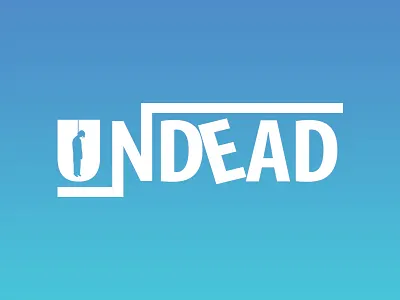 UN-DEAD clean color dead design fun illusion illustration illustrator logo typography vector