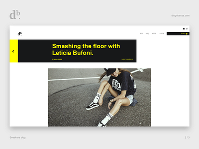 Sneakers Blog - Content page blog content first design look and feel post ui uidesign ux ui uxdesign website