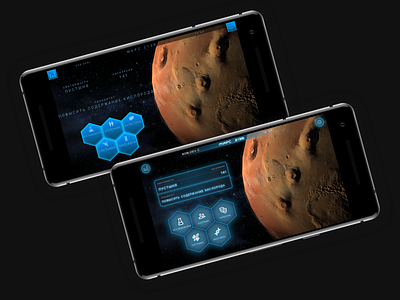 TerraGenesis game UI redesign design futuristic ui game mobile app redesign space ui uiux