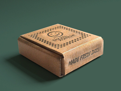 Pizzazombie Leave-Behind branding cardboard leave behind packaging pizza pizza box