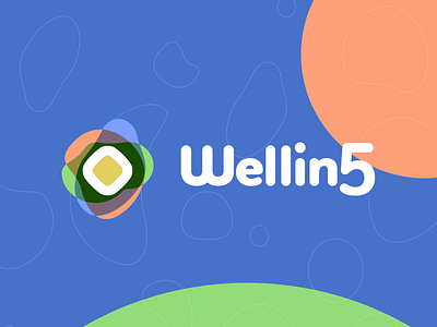 Wellin5 branding design illustration logo redesign typography vector