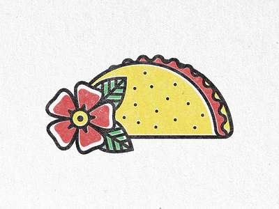 Taco Tattoo american taco tacos tattoo traditional