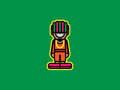 Lil Pump cartoon color hip hop illustration illustrator lil pump rap rapper