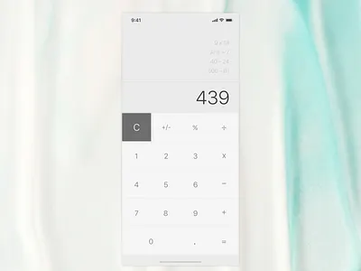 Calculator dailyui design mobile ui ux