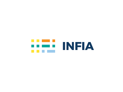 Infia branding identity logo vector