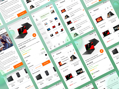 Research on E-com app design interface ui ux