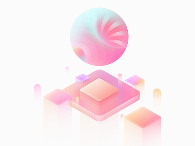 pink world illustration