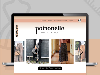 Patronelle Website branding design ui web