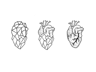 Heart Tattoo heart illustration polygon procreate tattoo