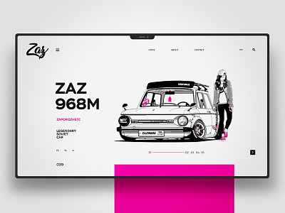 ZAZ 968M design landingpage ui uidesign ux uxdesign website