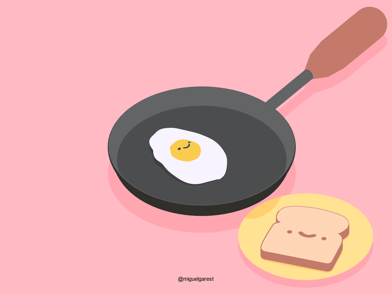 Good morning! c4d cinema4d egg fried eggs morning tamago