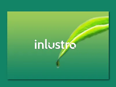 Inlustro branding business design inlustro letter logo logo design natural typography vector