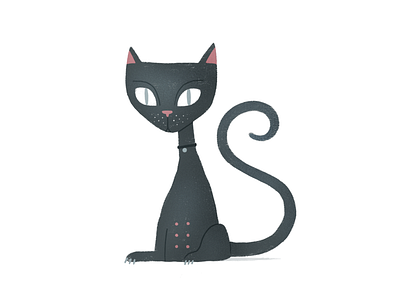 Cat of the day animal cat cute design drawing illustration kitten