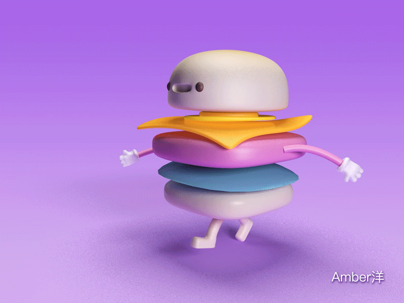 汉堡人 animation c4d